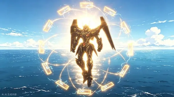 『新・バビロン』コンセプト画像：岳飛浮空
