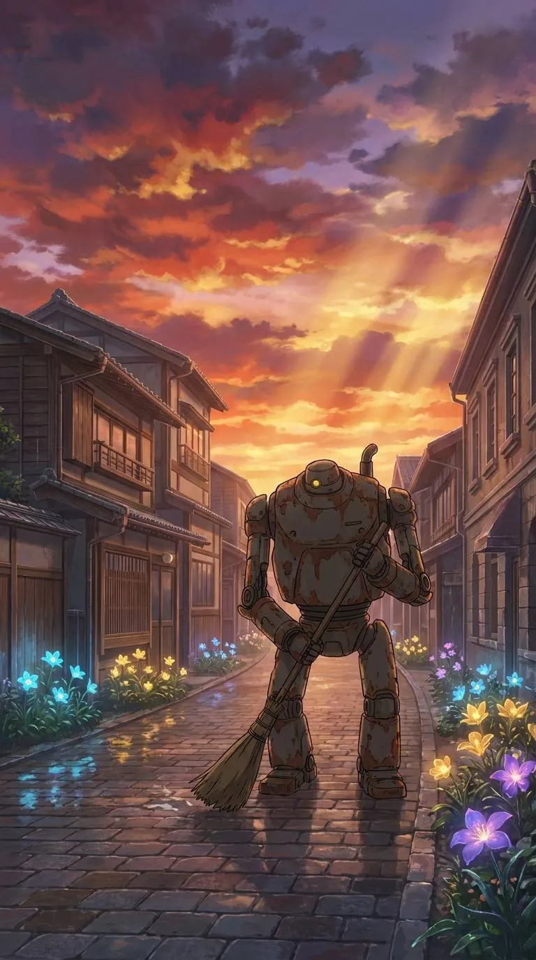 『新・バビロン』コンセプト画像：AI掃地僧